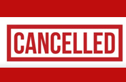 New cancellation notice for June 9